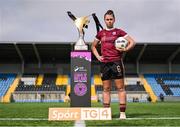 11 April 2024; Jenna Slattery of Galway United during the TG4 launch of Live Games for 2024 SSE Airtricity Women's Premier Division at Athlone Town Stadium in Westmeath. Photo by Ben McShane/Sportsfile