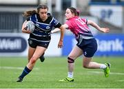 11 April 2024; Megan Dee of Loreto Wexford in action against Ali Brennan of Loreto Mullingar during the Bank of Ireland Girls Senior Schools Cup Final Replay match between Loreto Wexford and Loreto Mullingar at Energia Park in Dublin. Photo by Tyler Miller/Sportsfile
