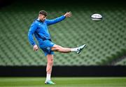 12 April 2024; Ross Byrne during a Leinster Rugby captain's run at the Aviva Stadium in Dublin. Photo by Harry Murphy/Sportsfile