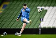 12 April 2024; Harry Byrne during a Leinster Rugby captain's run at the Aviva Stadium in Dublin. Photo by Harry Murphy/Sportsfile