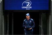 12 April 2024; Head coach Leo Cullen during a Leinster Rugby captain's run at the Aviva Stadium in Dublin. Photo by Harry Murphy/Sportsfile