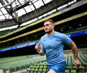 12 April 2024; Jordan Larmour during a Leinster Rugby captain's run at the Aviva Stadium in Dublin. Photo by Harry Murphy/Sportsfile