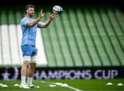 12 April 2024; Caelan Doris during a Leinster Rugby captain's run at the Aviva Stadium in Dublin. Photo by Harry Murphy/Sportsfile