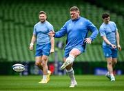 12 April 2024; Tadhg Furlong during a Leinster Rugby captain's run at the Aviva Stadium in Dublin. Photo by Harry Murphy/Sportsfile