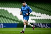 12 April 2024; Cian Healy during a Leinster Rugby captain's run at the Aviva Stadium in Dublin. Photo by Harry Murphy/Sportsfile