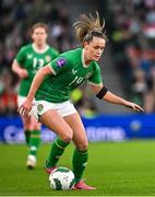 9 April 2024; Heather Payne of Republic of Ireland during the UEFA Women's European Championship qualifying group A match between Republic of Ireland and England at Aviva Stadium in Dublin. Photo by Ramsey Cardy/Sportsfile