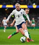 9 April 2024; Alex Greenwood of England during the UEFA Women's European Championship qualifying group A match between Republic of Ireland and England at Aviva Stadium in Dublin. Photo by Ramsey Cardy/Sportsfile