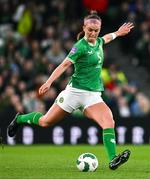 9 April 2024; Caitlin Hayes of Republic of Ireland during the UEFA Women's European Championship qualifying group A match between Republic of Ireland and England at Aviva Stadium in Dublin. Photo by Ramsey Cardy/Sportsfile
