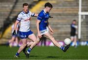 7 April 2024; Cian Reilly of Cavan during the Ulster GAA Football Senior Championship preliminary round match between Monaghan and Cavan at St Tiernach's Park in Clones, Monaghan. Photo by Ramsey Cardy/Sportsfile