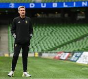 12 April 2024; La Rochelle head coach Ronan O'Gara during the La Rochelle captain's run at the Aviva Stadium in Dublin. Photo by Harry Murphy/Sportsfile