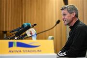 12 April 2024; La Rochelle head coach Ronan O'Gara during the La Rochelle media conference at the Aviva Stadium in Dublin. Photo by Harry Murphy/Sportsfile