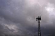 12 April 2024; A general view of a floodlight before the SSE Airtricity Men's Premier Division match between Dundalk and St Patrick's Athletic at Oriel Park in Dundalk, Louth. Photo by Piaras Ó Mídheach/Sportsfile