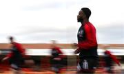 12 April 2024; James Akintunde of Bohemians before the SSE Airtricity Men's Premier Division match between Shelbourne and Bohemians at Tolka Park in Dublin. Photo by Stephen McCarthy/Sportsfile