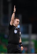 12 April 2024; Referee Kevin O'Sullivan during the SSE Airtricity Men's Premier Division match between Shamrock Rovers and Sligo Rovers at Tallaght Stadium in Dublin. Photo by Seb Daly/Sportsfile