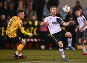 12 April 2024; Daryl Horgan of Dundalk in action against Chris Forrester of St Patrick's Athletic during the SSE Airtricity Men's Premier Division match between Dundalk and St Patrick's Athletic at Oriel Park in Dundalk, Louth. Photo by Piaras Ó Mídheach/Sportsfile