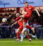 12 April 2024; Gavin Molloy of Shelbourne during the SSE Airtricity Men's Premier Division match between Shelbourne and Bohemians at Tolka Park in Dublin. Photo by Stephen McCarthy/Sportsfile