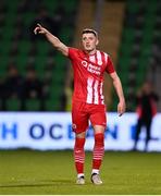 12 April 2024; Reece Hutchinson of Sligo Rovers during the SSE Airtricity Men's Premier Division match between Shamrock Rovers and Sligo Rovers at Tallaght Stadium in Dublin. Photo by Seb Daly/Sportsfile
