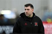 12 April 2024; Dundalk coach Brian Gartland before the SSE Airtricity Men's Premier Division match between Dundalk and St Patrick's Athletic at Oriel Park in Dundalk, Louth. Photo by Piaras Ó Mídheach/Sportsfile