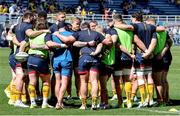 13 April 2024; The Ulster squad huddles before the EPCR Challenge Cup quarter-final match between Clermont Auvergne and Ulster at Stade Marcel Michelin in Clermont, France. Photo by John Dickson/Sportsfile