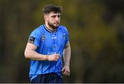 12 April 2024; Alex Dunne of UCD during the SSE Airtricity Men's First Division match between UCD and Cork City at UCD Bowl in Belfield, Dublin. Photo by Shauna Clinton/Sportsfile