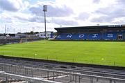 13 April 2024; A general view inside the ground before the Leinster GAA Football Senior Championship quarter-final match between Offaly and Laois at Laois Hire O’Moore Park in Portlaoise, Laois. Photo by Piaras Ó Mídheach/Sportsfile