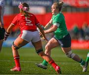 13 April 2024; Cliodhna Moloney of Ireland during the Women's Six Nations Rugby Championship match between Ireland and Wales at Virgin Media Park in Cork. Photo by Brendan Moran/Sportsfile