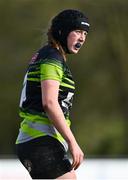 13 April 2024; Réaltín Whiteley of Portdara during the Leinster Rugby Girl's U18 semi-final match between Naas and Portdara at Naas RFC in Kildare. Photo by Tyler Miller/Sportsfile