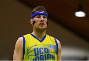 13 April 2024; Tobias Christensen of UCD Marian during the InsureMyVan.ie Division 1 play-off final match between UCD Marian and Moy Tolka Rovers at the National Basketball Arena in Tallaght, Dublin. Photo by Tyler Miller/Sportsfile