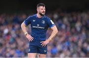 13 April 2024; Robbie Henshaw of Leinster during the Investec Champions Cup quarter-final match between Leinster and La Rochelle at the Aviva Stadium in Dublin. Photo by Ramsey Cardy/Sportsfile