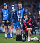 13 April 2024; Leinster team doctor Stuart O'Flanagan during the Investec Champions Cup quarter-final match between Leinster and La Rochelle at the Aviva Stadium in Dublin. Photo by Ramsey Cardy/Sportsfile
