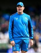 13 April 2024; Leinster senior coach Jacques Nienaber during the Investec Champions Cup quarter-final match between Leinster and La Rochelle at the Aviva Stadium in Dublin. Photo by Ramsey Cardy/Sportsfile