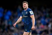 13 April 2024; Jordan Larmour of Leinster during the Investec Champions Cup quarter-final match between Leinster and La Rochelle at the Aviva Stadium in Dublin. Photo by Harry Murphy/Sportsfile
