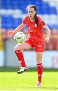 13 April 2024; Roma McLaughlin of Shelbourne during the SSE Airtricity Women's Premier Division match between Shelbourne and Shamrock Rovers at Tolka Park in Dublin. Photo by Stephen McCarthy/Sportsfile