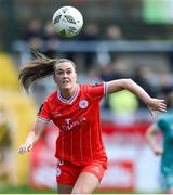 13 April 2024; Jess Garagan of Shelbourne during the SSE Airtricity Women's Premier Division match between Shelbourne and Shamrock Rovers at Tolka Park in Dublin. Photo by Stephen McCarthy/Sportsfile