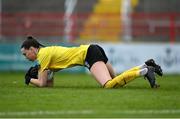 13 April 2024; Shamrock Rovers goalkeeper Amanda Budden during the SSE Airtricity Women's Premier Division match between Shelbourne and Shamrock Rovers at Tolka Park in Dublin. Photo by Stephen McCarthy/Sportsfile