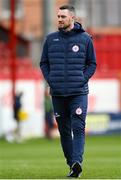 13 April 2024; Shelbourne manager Eoin Wearen before the SSE Airtricity Women's Premier Division match between Shelbourne and Shamrock Rovers at Tolka Park in Dublin. Photo by Stephen McCarthy/Sportsfile