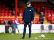 13 April 2024; Shelbourne assistant manager Rory Kirk during the SSE Airtricity Women's Premier Division match between Shelbourne and Shamrock Rovers at Tolka Park in Dublin. Photo by Stephen McCarthy/Sportsfile