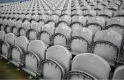 14 April 2024; A general view of the newly installed seats in the Hogan Stand before the Leinster GAA Football Senior Championship quarter-final match between Dublin and Meath at Croke Park in Dublin. Photo by Brendan Moran/Sportsfile