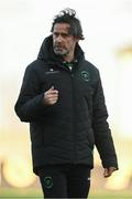 13 April 2024; Peamount United coach Sean Byrne before the SSE Airtricity Women's Premier Division match between Athlone Town and Peamount United at Athlone Town Stadium in Westmeath. Photo by Stephen McCarthy/Sportsfile