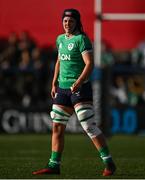 13 April 2024; Brittany Hogan of Ireland during the Women's Six Nations Rugby Championship match between Ireland and Wales at Virgin Media Park in Cork.  Photo by Brendan Moran/Sportsfile