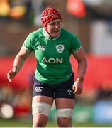 13 April 2024; Aoife Wafer of Ireland during the Women's Six Nations Rugby Championship match between Ireland and Wales at Virgin Media Park in Cork.  Photo by Brendan Moran/Sportsfile