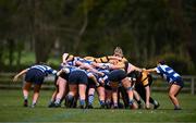 14 April 2024; A view of a scrum during the Cusack Plate final match between Athy and Ashbourne during the Bank of Ireland Leinster Rugby Women Finals Day at Balbriggan RFC in Dublin. Photo by Ben McShane/Sportsfile