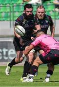 14 April 2024; Paul Boyle of Connacht in action against Thomas Gallo of Benetton during the EPCR Challenge Cup quarter-final match between Benetton and Connacht at Stadio Monigo in Treviso, Italy. Photo by Roberto Bregani/Sportsfile