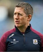 14 April 2024; Galway manager Cathal Murray before the Very Camogie League Division 1A Final between Tipperary and Galway at Croke Park in Dublin. Photo by Brendan Moran/Sportsfile