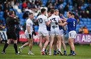 14 April 2024; Players from both sides tussle during the Leinster GAA Football Senior Championship quarter-final match between Kildare and Wicklow at Laois Hire O’Moore Park in Portlaoise, Laois. Photo by Sam Barnes/Sportsfile