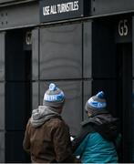 14 April 2024; Dublin supporters before the Leinster GAA Football Senior Championship quarter-final match between Dublin and Meath at Croke Park in Dublin. Photo by David Fitzgerald/Sportsfile