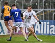 14 April 2024; Jack Sargent of Kildare celerates scoring a late point to win the game during the Leinster GAA Football Senior Championship quarter-final match between Kildare and Wicklow at Laois Hire O’Moore Park in Portlaoise, Laois. Photo by Sam Barnes/Sportsfile