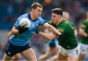 14 April 2024; Con O'Callaghan of Dublin is tackled by Harry O'Higgins of Meath during the Leinster GAA Football Senior Championship quarter-final match between Dublin and Meath at Croke Park in Dublin. Photo by Brendan Moran/Sportsfile