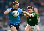 14 April 2024; Con O'Callaghan of Dublin is tackled by Harry O'Higgins of Meath during the Leinster GAA Football Senior Championship quarter-final match between Dublin and Meath at Croke Park in Dublin. Photo by Brendan Moran/Sportsfile