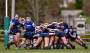 14 April 2024; A general view of a scrum during the Cusack Cup final match between Edenderry and Navan during the Bank of Ireland Leinster Rugby Women Finals Day at Balbriggan RFC in Dublin. Photo by Ben McShane/Sportsfile